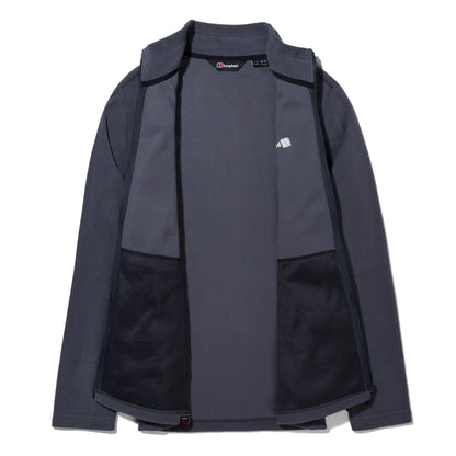 Grey - Front - Berghaus Mens Prism Micro InterActive Polartech Fleece Jacket