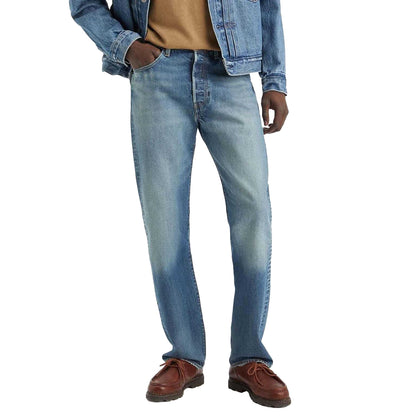 Blue - Pack Shot - Levis Mens 501 Original Help Me Out Circular Recycled Jeans