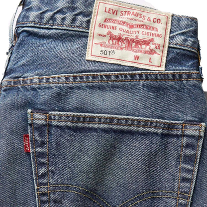 Blue - Lifestyle - Levis Mens 501 Original Help Me Out Circular Recycled Jeans