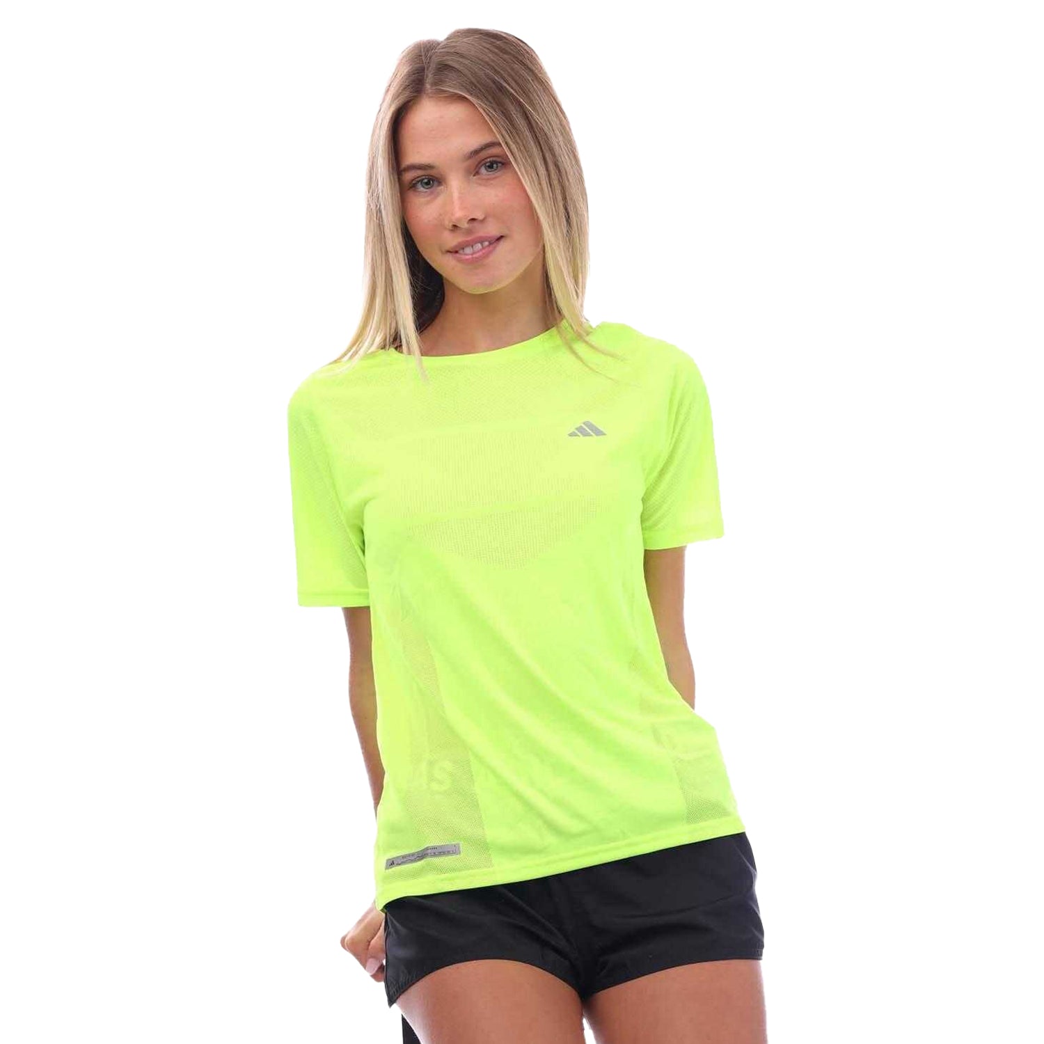 Lemon - Side - Adidas Womens-Ladies Ultimate Knitted T-Shirt