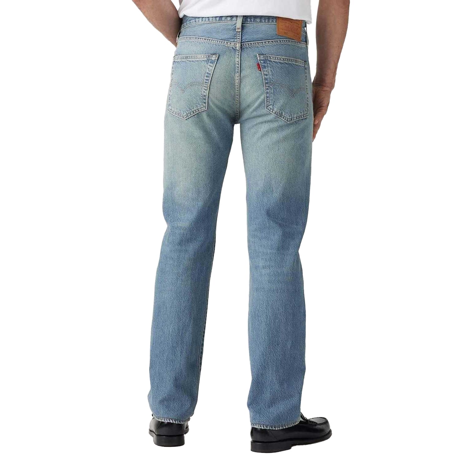 Blue - Back - Levis Mens 501 Original Lightweight Jeans