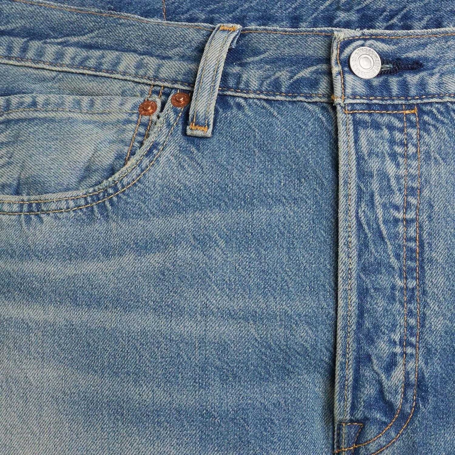 Blue - Lifestyle - Levis Mens 501 Original Lightweight Jeans