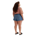 Blue - Back - Levis Womens-Ladies 80´s Mom Shorts