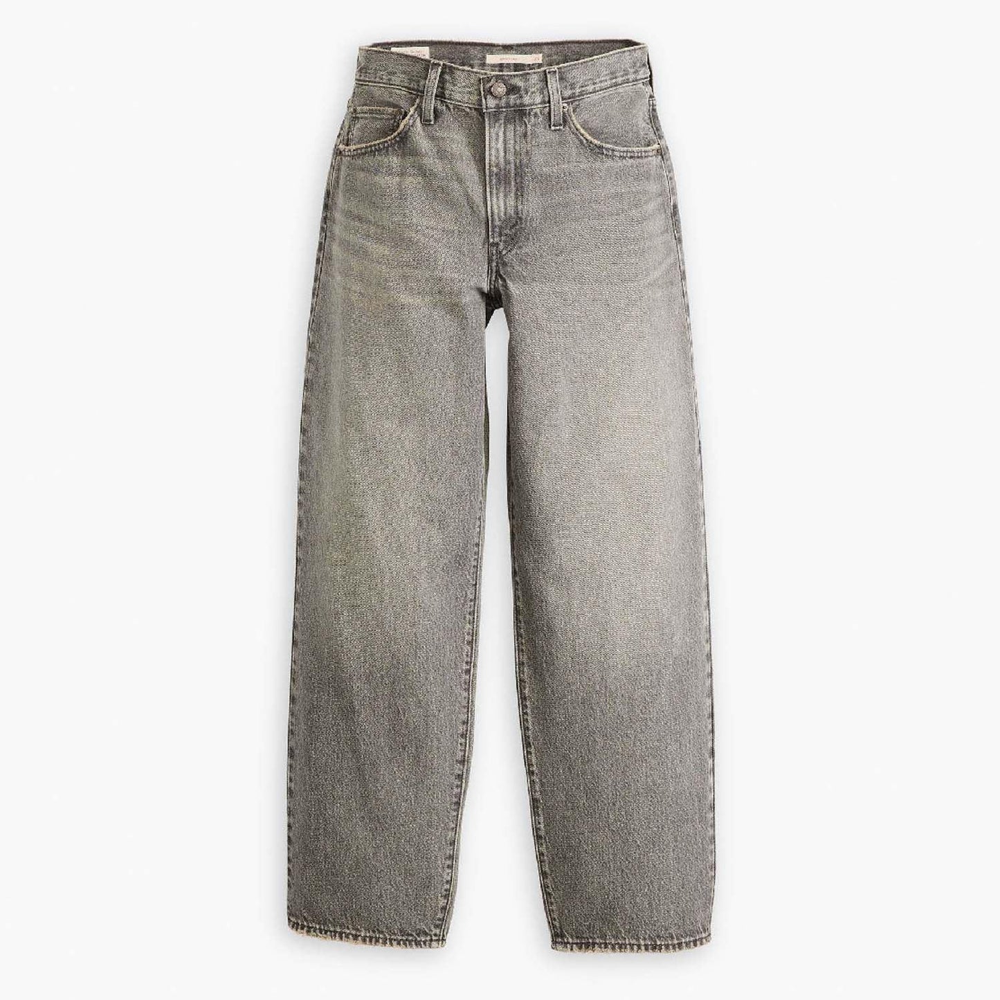 Grey - Front - Levis Womens-Ladies Baggy Jeans