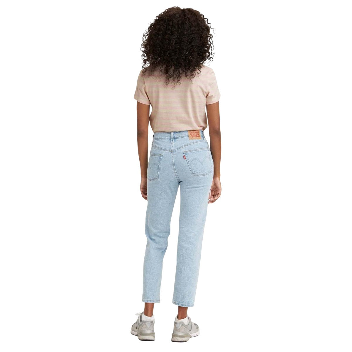 Light Blue - Back - Levis Womens-Ladies 501 Crop Jeans