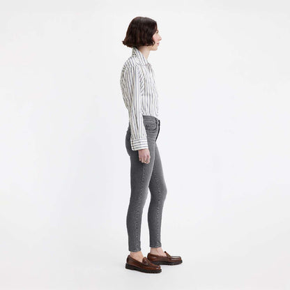 Grey - Back - Levis Womens-Ladies 720 High Rise Super Skinny Jeans
