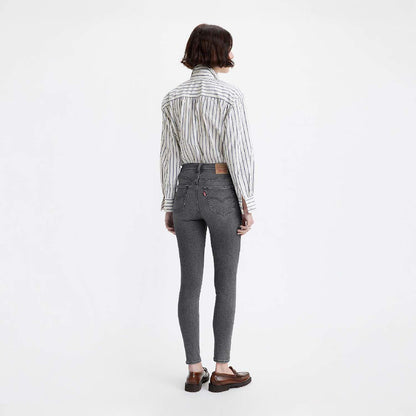 Grey - Side - Levis Womens-Ladies 720 High Rise Super Skinny Jeans