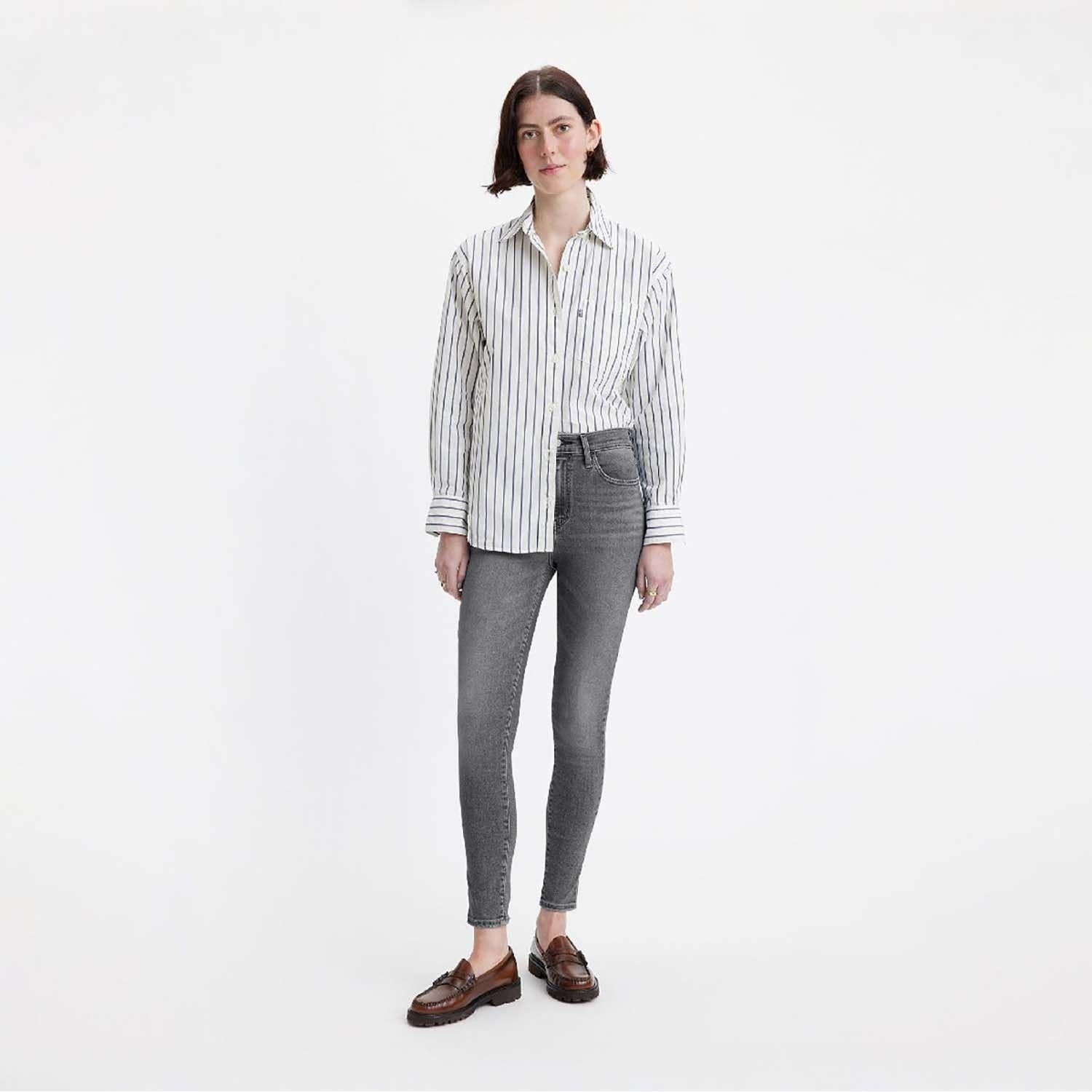Grey - Lifestyle - Levis Womens-Ladies 720 High Rise Super Skinny Jeans