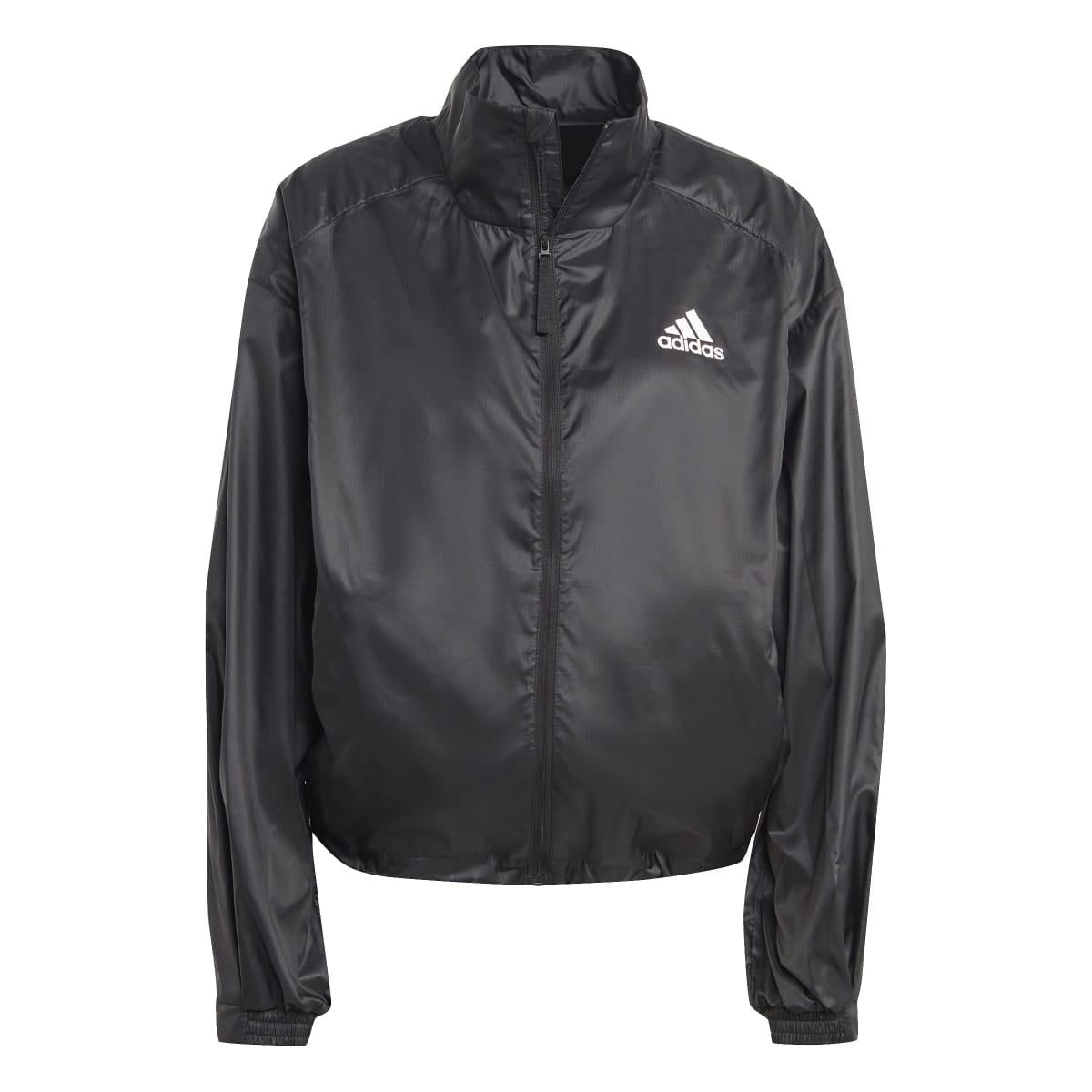Black - Front - Adidas Womens-Ladies Traveer WIND RDY Windbreaker