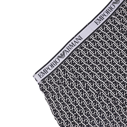 Black-White - Side - Armani Mens Boxer Shorts (Pack of 3)