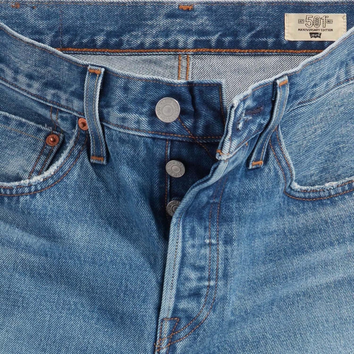 Denim - Lifestyle - Levis Womens-Ladies 501 Selvedge High Rise Casual Shorts