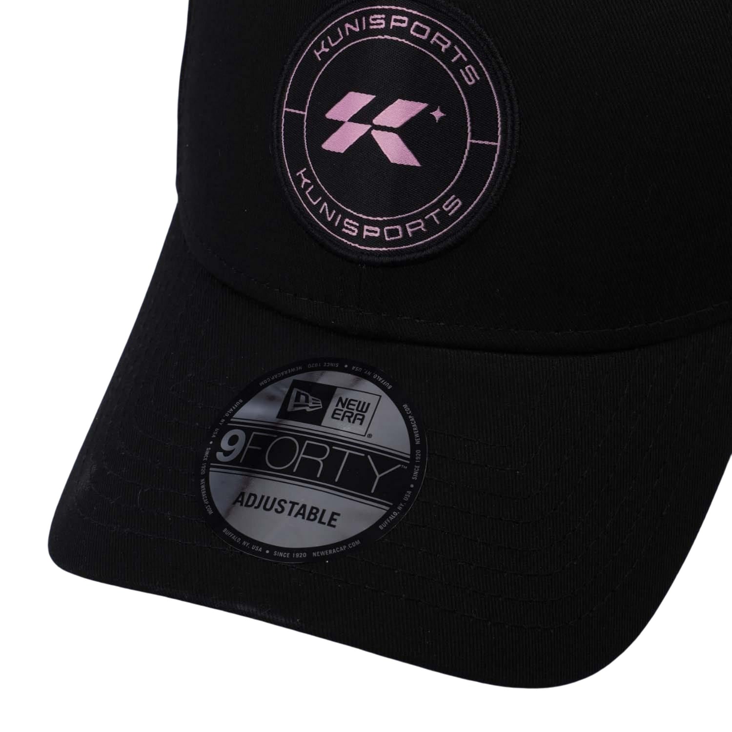 Black - Lifestyle - New Era Mens Core 9FORTY Kunisports Baseball Cap