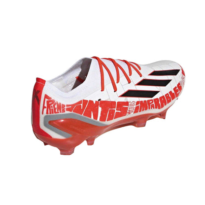 White-Red - Back - Adidas Mens X Speedportal 1 Lionel Messi Firm Ground Football Boots