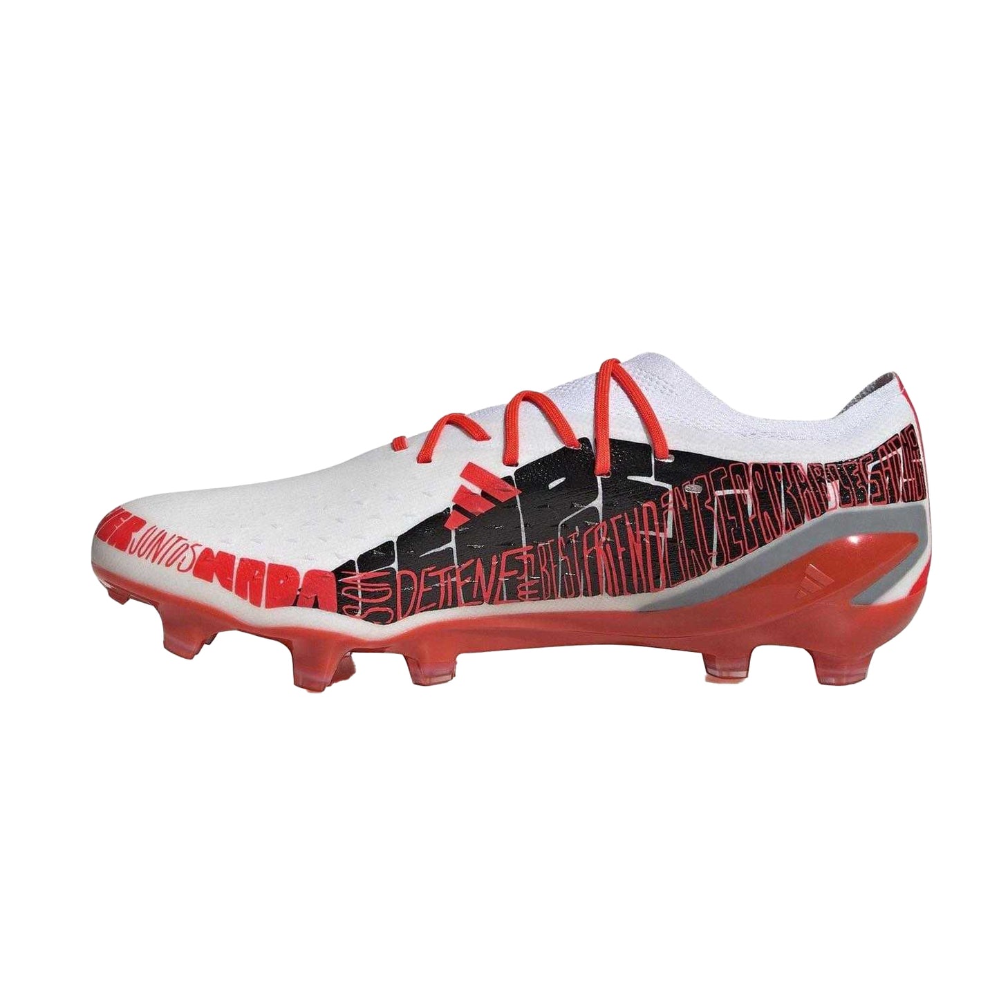 White-Red - Side - Adidas Mens X Speedportal 1 Lionel Messi Firm Ground Football Boots
