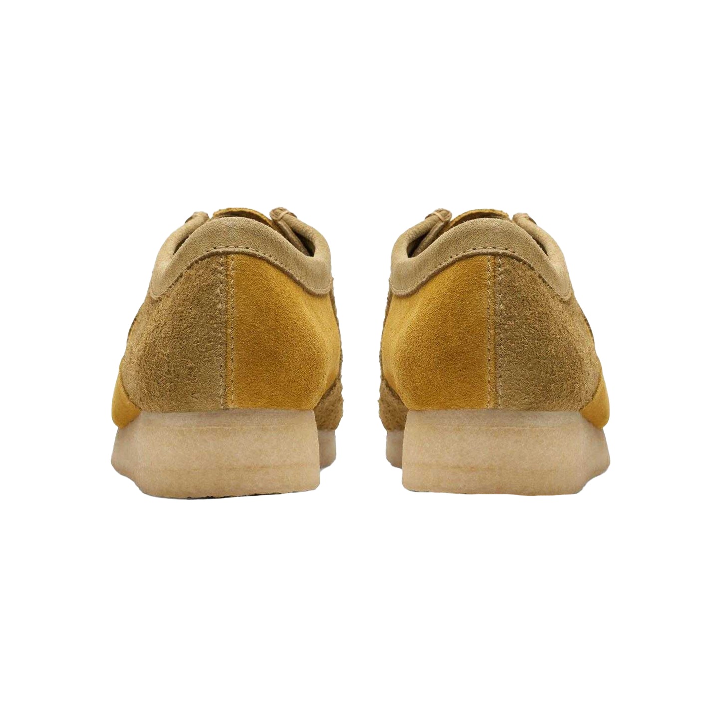Olive - Back - Clarks Originals Mens Wallabee Suede Boat Shoes