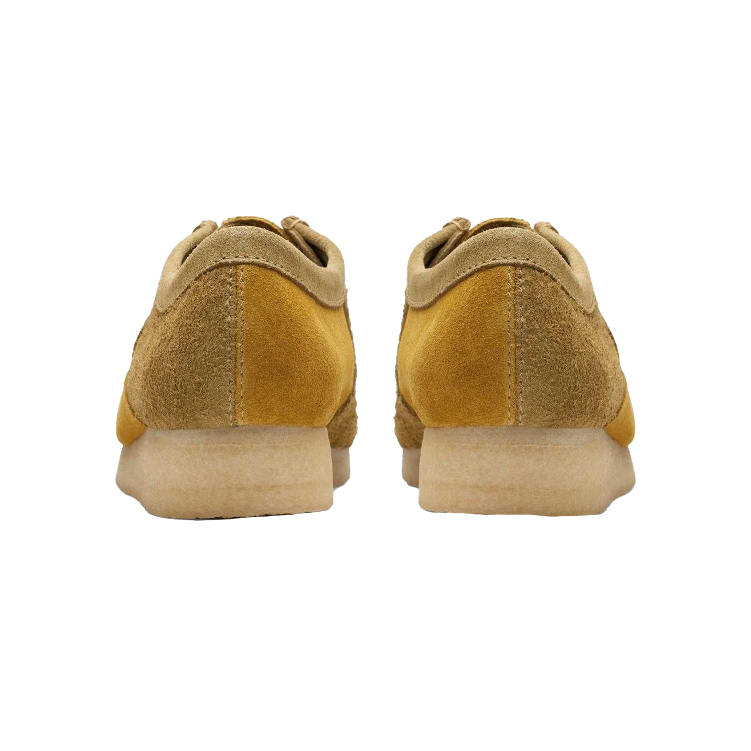 Olive - Back - Clarks Originals Mens Wallabee Suede Boat Shoes