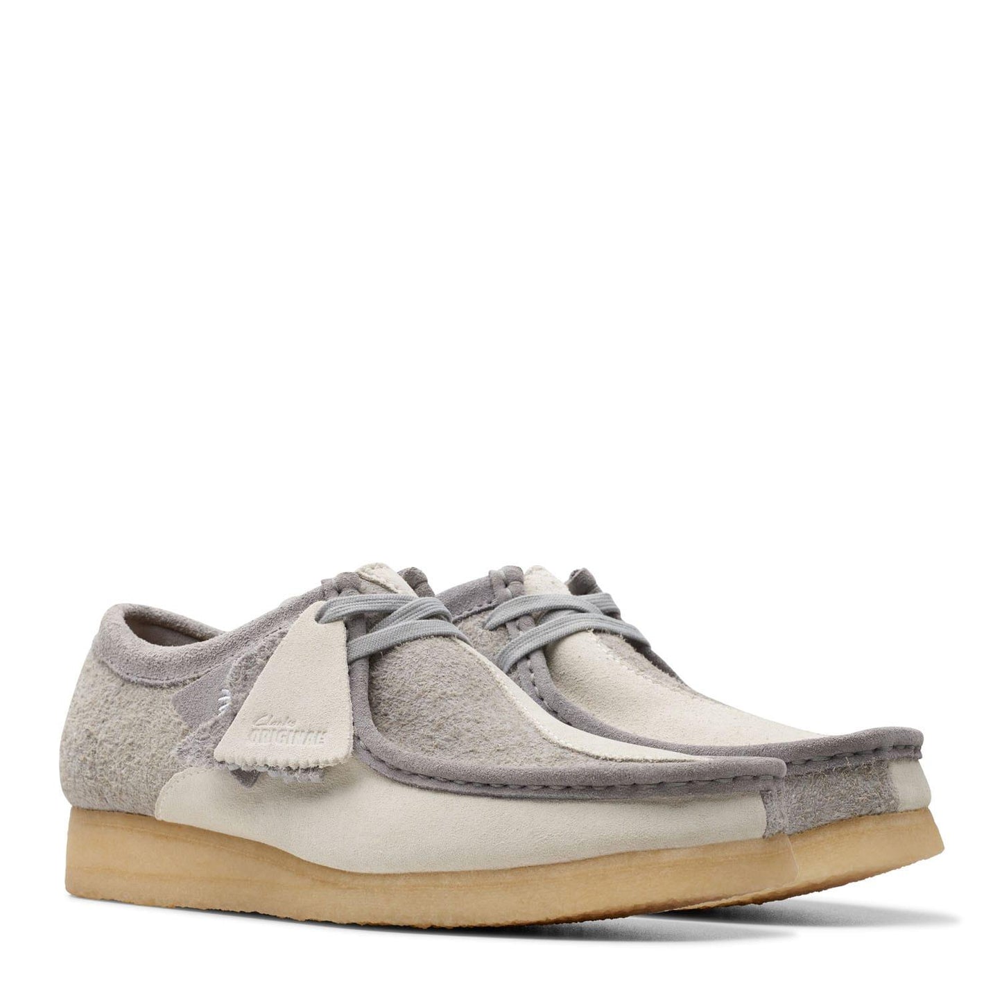 Light Grey - Lifestyle - Clarks Originals Mens Wallabee Suede Boat Shoes