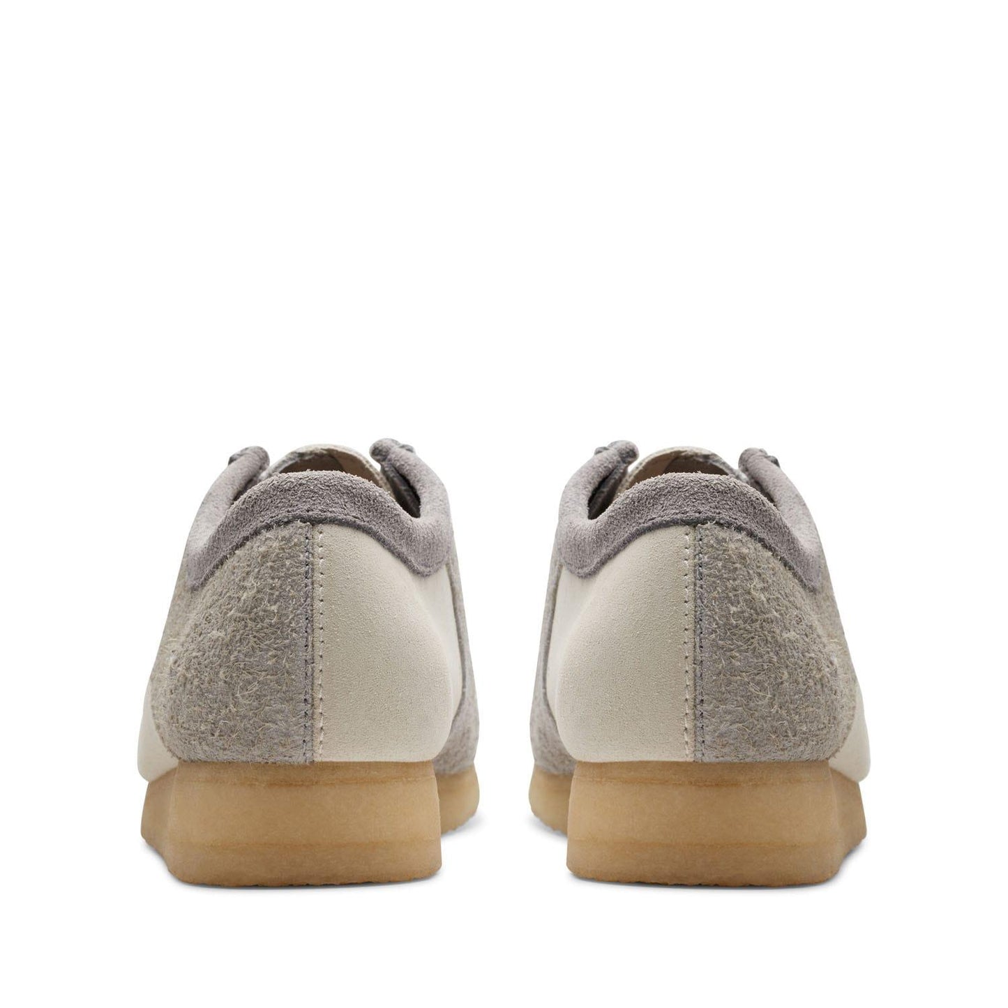 Light Grey - Pack Shot - Clarks Originals Mens Wallabee Suede Boat Shoes