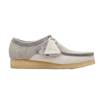Grey - Front - Clarks Originals Mens Wallabee Suede Boat Shoes