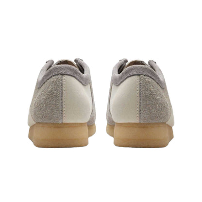 Grey - Back - Clarks Originals Mens Wallabee Suede Boat Shoes