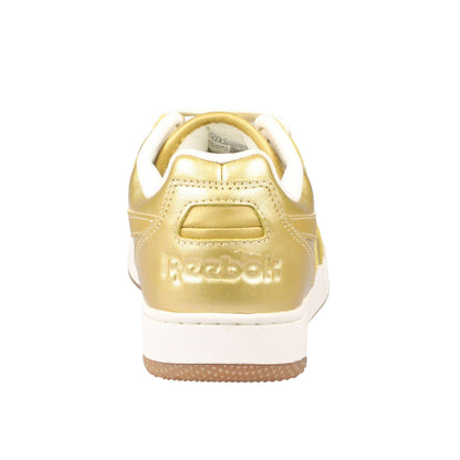 Gold - Back - Reebok Unisex Adult BB 4000 II Metallic Leather Trainers