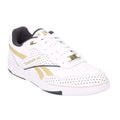 White-Gold - Front - Reebok Unisex Adult BB 4000 II Leather Trainers