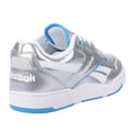 Silver-Blue - Back - Reebok Unisex Adult BB 4000 II Leather Trainers