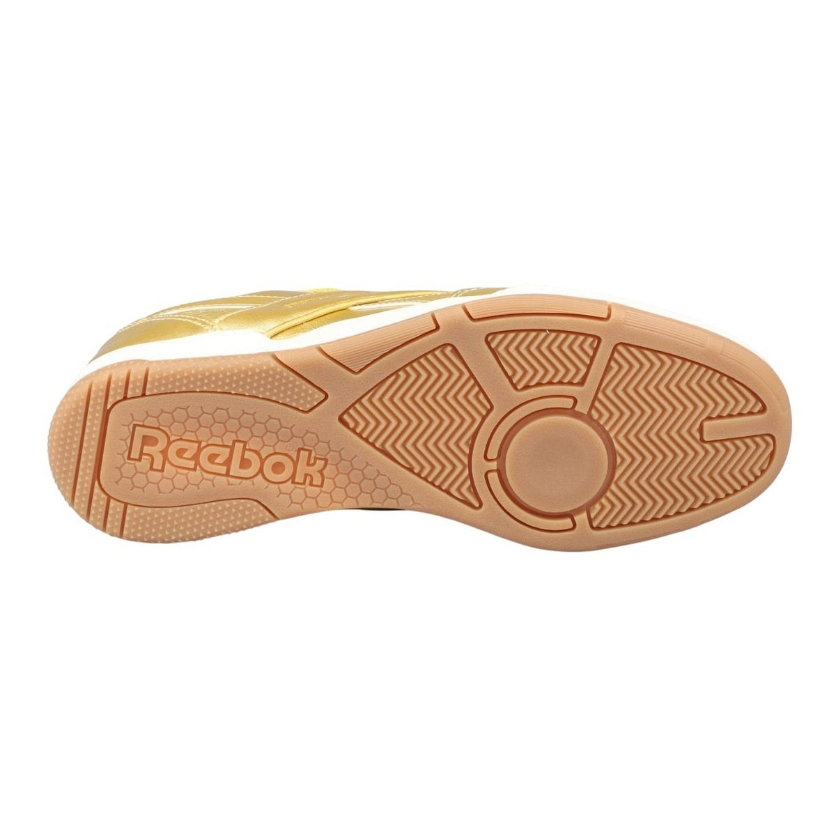 Gold - Pack Shot - Reebok Unisex Adult BB 4000 II Metallic Leather Trainers