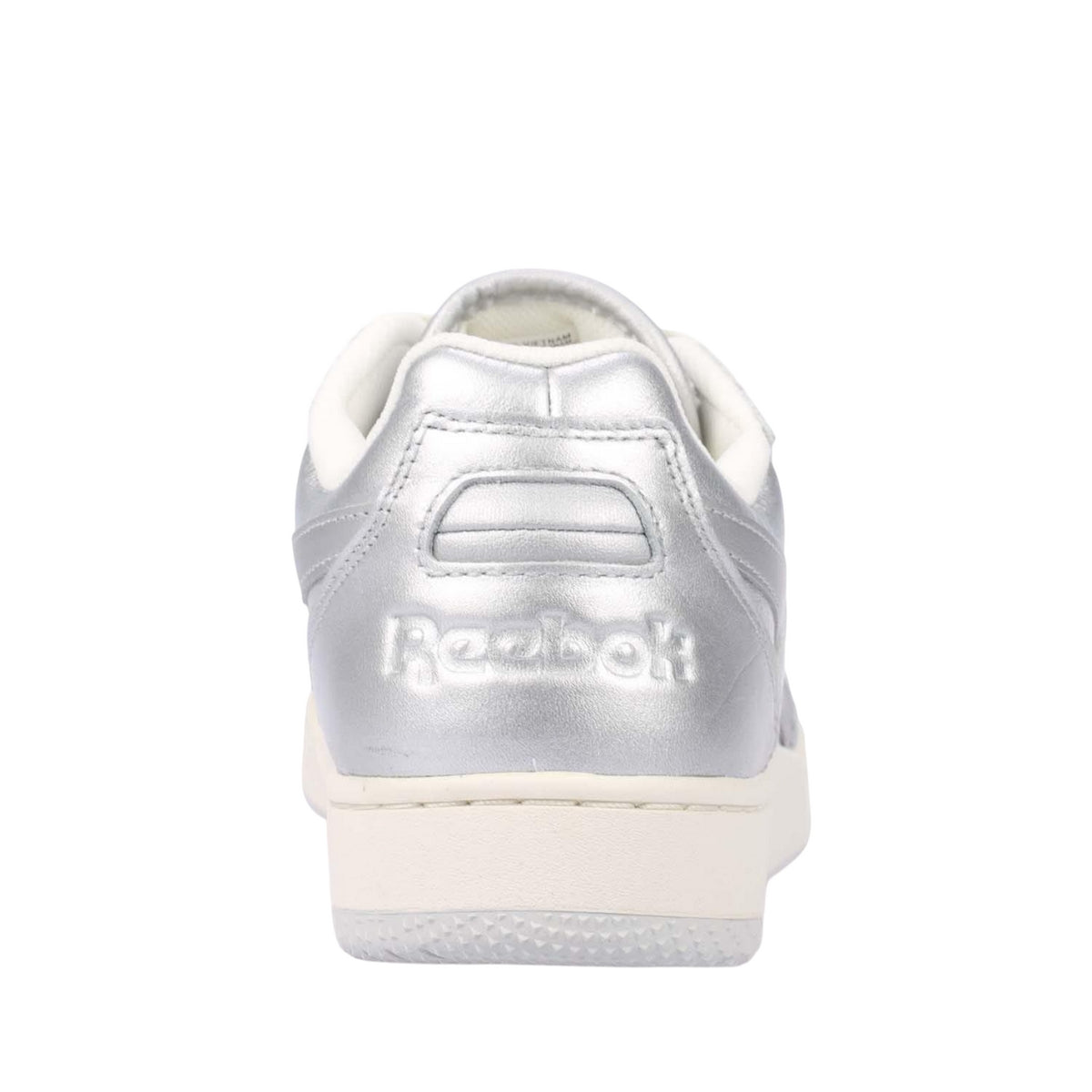 Silver - Back - Reebok Unisex Adult BB 4000 II Metallic Leather Trainers