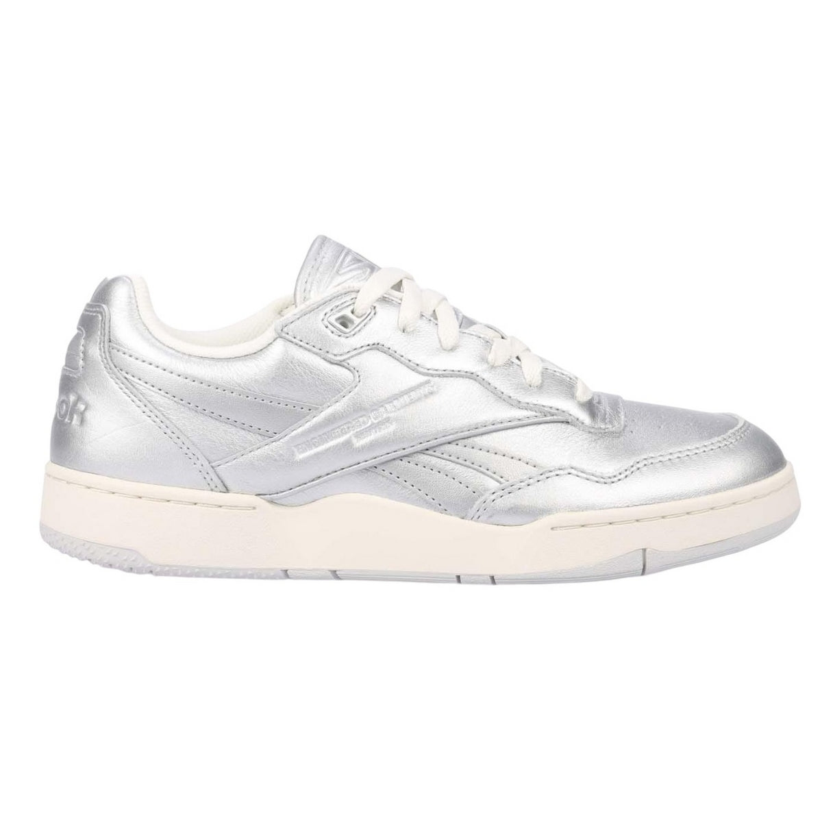 Silver - Lifestyle - Reebok Unisex Adult BB 4000 II Metallic Leather Trainers