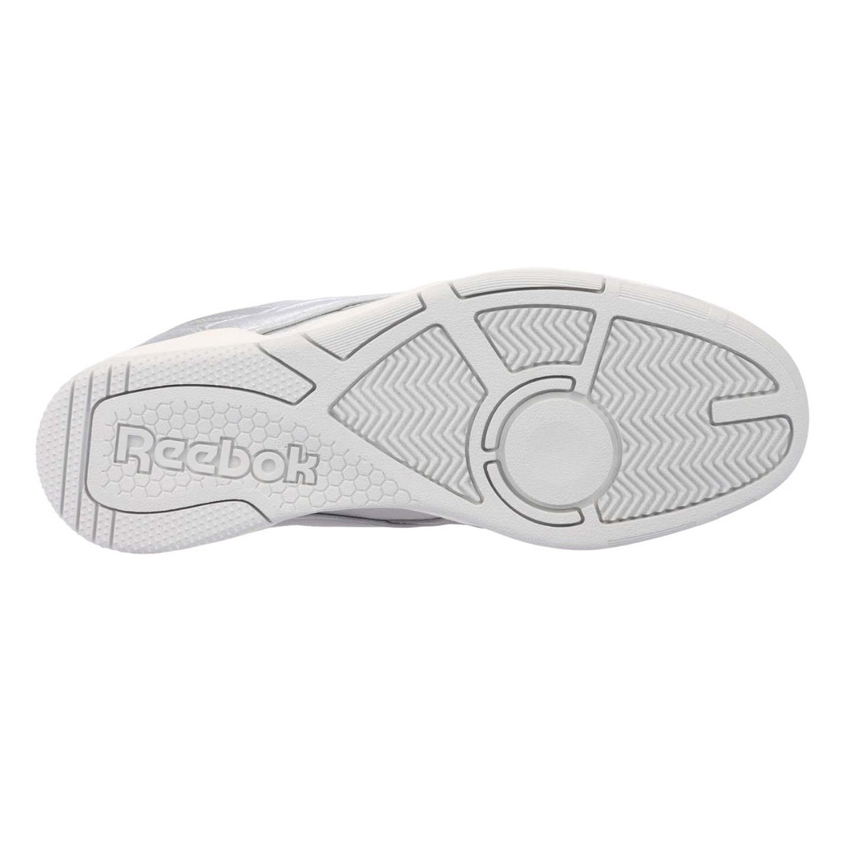 Silver - Pack Shot - Reebok Unisex Adult BB 4000 II Metallic Leather Trainers