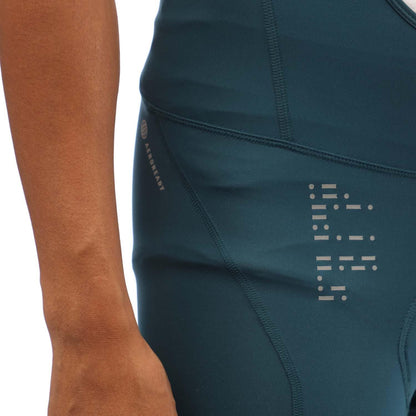 Green - Side - Adidas Mens Padded Cycling Bib Shorts
