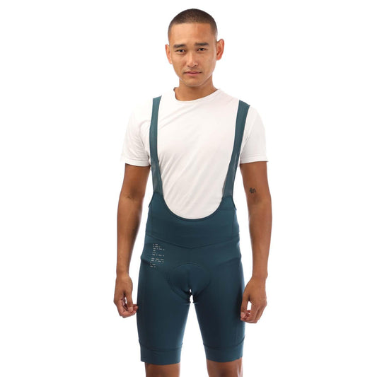 Green - Front - Adidas Mens Padded Cycling Bib Shorts