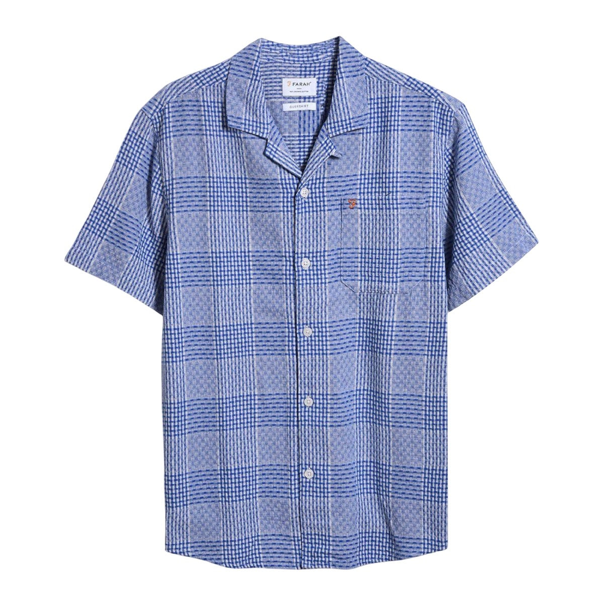 Blue - Front - Farah Mens Exodus Shirt