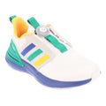 White-Green-Blue-Yellow - Front - Adidas Childrens-Kids Rapida Sport Trainers