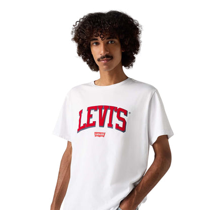 White - Lifestyle - Levis Mens Baby Tab Relaxed Fit T-Shirt