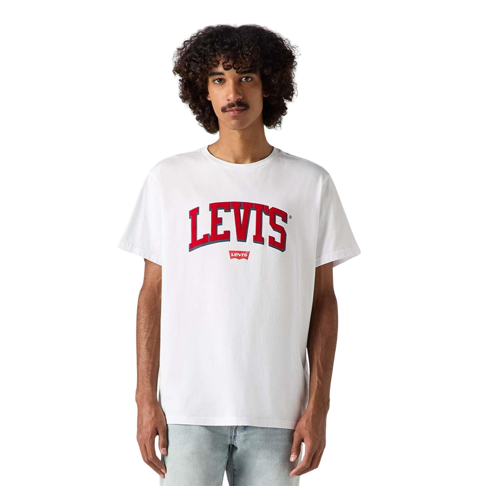 White - Pack Shot - Levis Mens Baby Tab Relaxed Fit T-Shirt