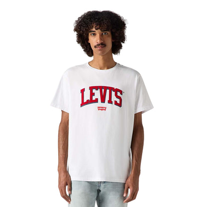 White - Pack Shot - Levis Mens Baby Tab Relaxed Fit T-Shirt