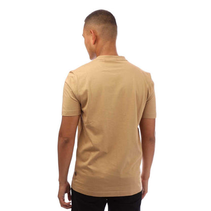 Beige - Back - Boss Mens Tiburt 42 T-Shirt