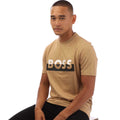 Beige - Lifestyle - Boss Mens Tiburt 42 T-Shirt