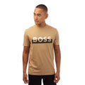 Beige - Front - Boss Mens Tiburt 42 T-Shirt
