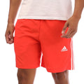 Red - Front - Adidas Mens Essentials Chelsea Aeroready 3 Stripes Shorts