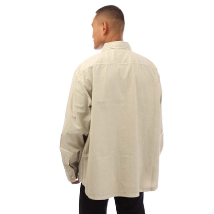 Beige - Back - Boss Mens Locky 2 Oversized Shirt