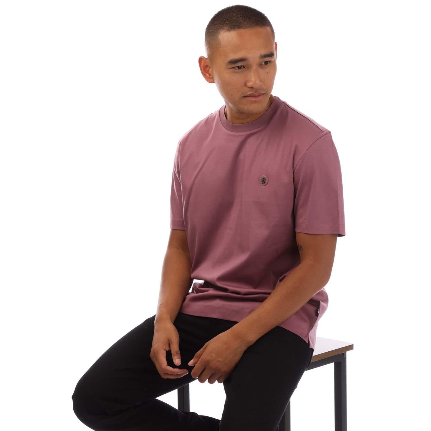 Purple - Lifestyle - Boss Mens C-Taut 01 T-Shirt
