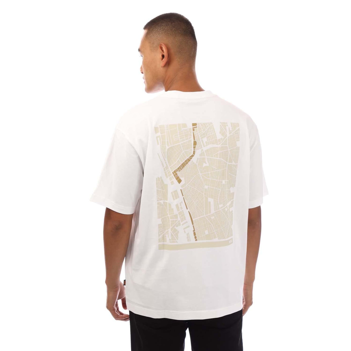 White - Back - Boss Mens Seasonal Back Print T-Shirt