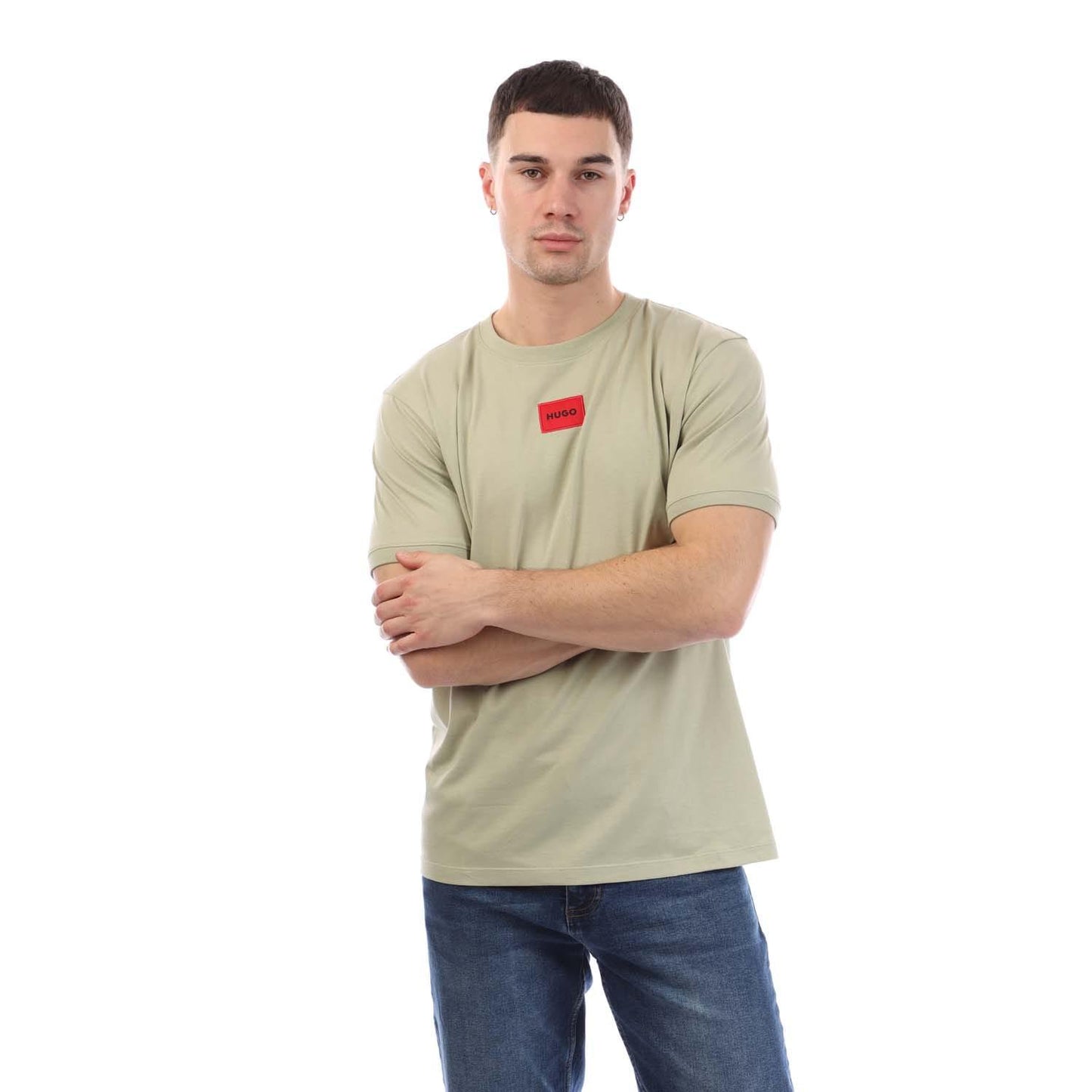 Green - Front - Hugo Mens Diragolino212 T-Shirt