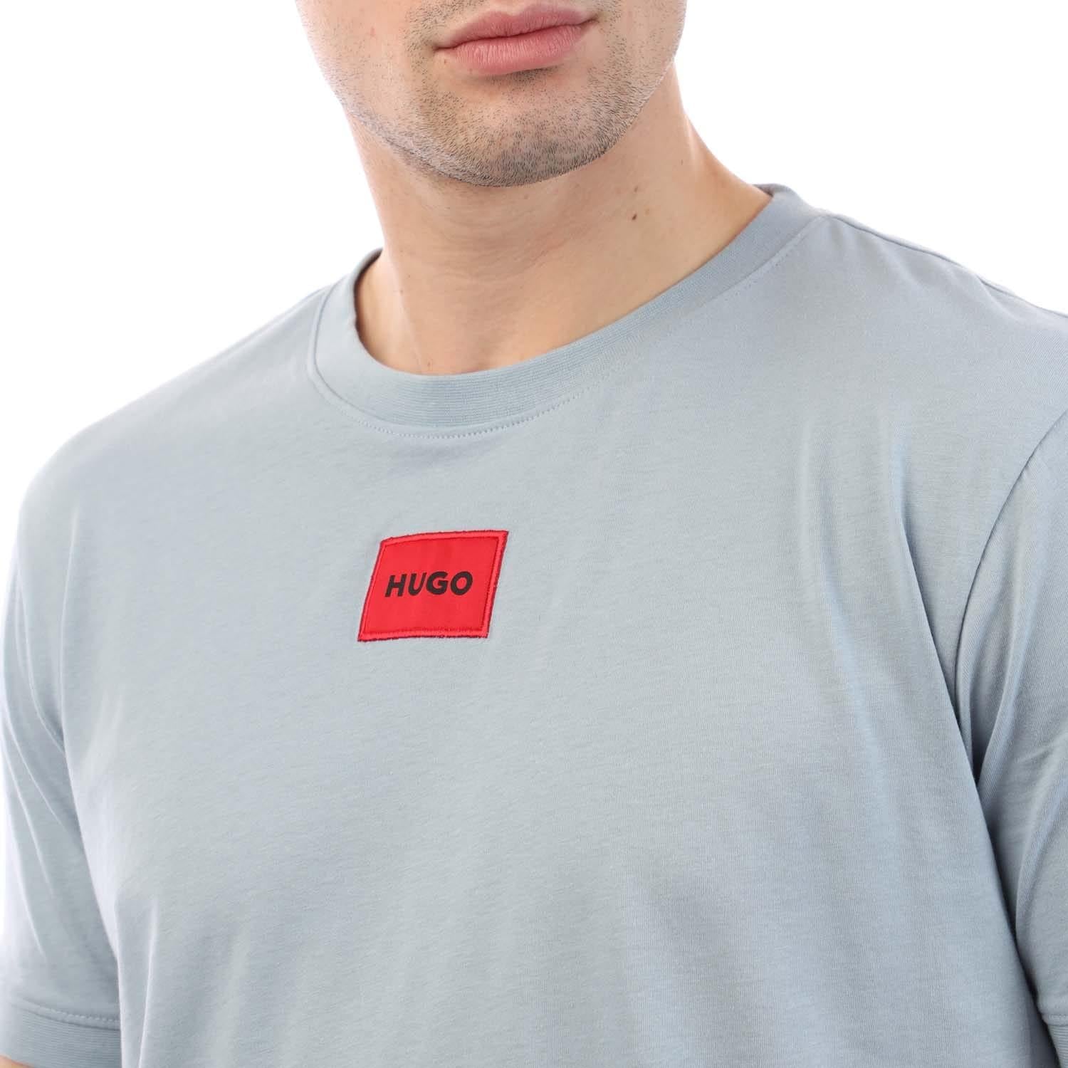 Blue - Back - Hugo Mens Diragolino212 T-Shirt