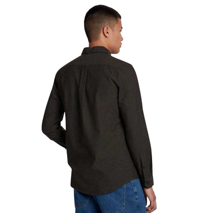 Green - Back - Farah Mens Steen Slim Shirt