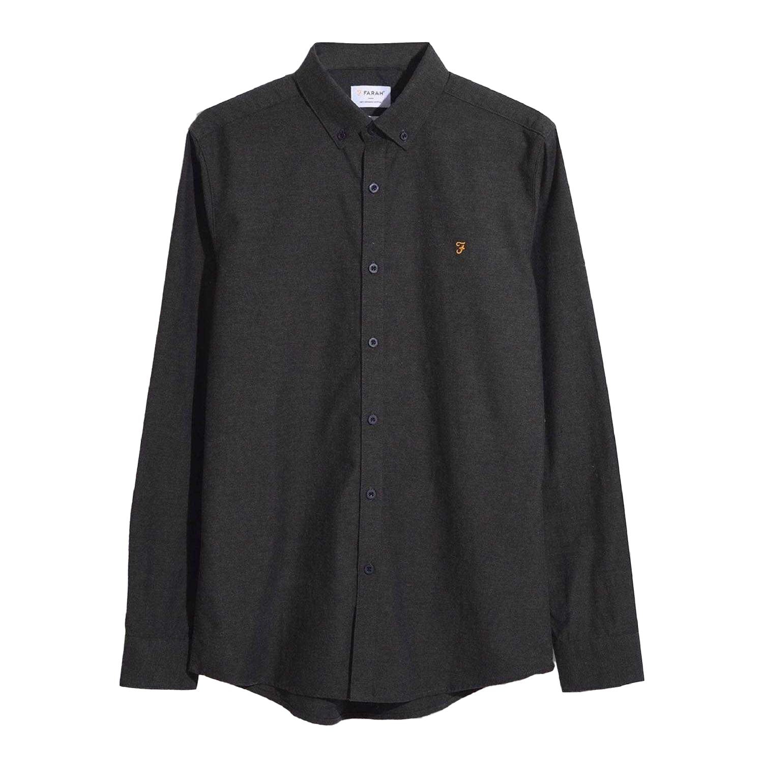 Green - Front - Farah Mens Steen Slim Shirt