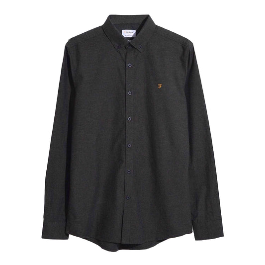 Green - Front - Farah Mens Steen Slim Shirt